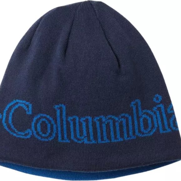Columbia YOUTH Urbanization Mix Reversible Beanie Size L/XL Hat Blue Logo NEW - Picture 1 of 1